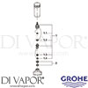 Grohe 29800 Spare Tech Diagram