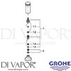 Grohe 29800000 Spare TEch Diagram