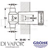 Grohe 29801000 Spare Tech diagram