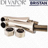 Bristan 2998821500 Leg Assembly Gold Pair