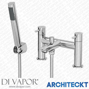 Architeckt 2TAPB040C Modern Bathroom Bath Shower Mixer Tap Handset & Hose Deck Mounted Spare Parts