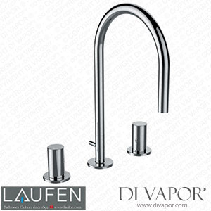 Laufen 2 Handles Basin 3-Holes Mixer + Spout + Basin 2-Holes Mixer (3.1033.0.004.220.1) Spare Parts