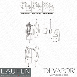 Laufen Simibox Set for Concealed Laurin (3.2120.6.004.000.1) Spare Parts