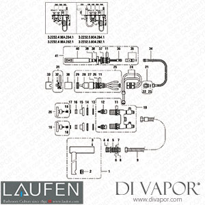 Laufen Roman Tub Filler (3.2232.4.004.282.1) Spare Parts