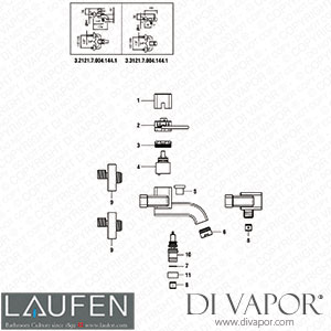 Laufen Bath and Shower Mixer (3.3121.7.004.144.1) Spare Parts