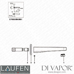 Laufen Wall Spout (3.7168.0.004.060.1) Spare Parts