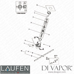 Laufen Concealed System for Bath and Shower (3.7898.0.000.000.1) Spare Parts