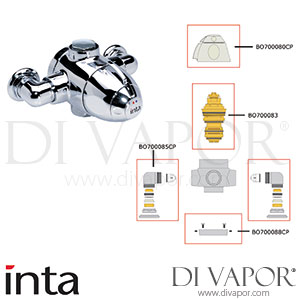 Inta 30014CP Modern Exposed Shower Valve Spare Parts