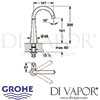 Grohe Zedra Pillar Tap Dimensions