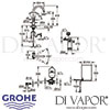 Grohe Red Duo Tap and M Size Boiler Dimensions