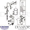 Grohe Red Duo Tap and M Size Boiler Spares