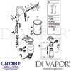 Grohe Red Duo Tap and M Size Boiler Spares