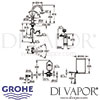 Grohe Red Duo Tap and M Size Boiler Dimensions