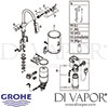 Grohe Red Duo Tap and M Size Boiler Spares