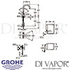 Grohe Red Duo Tap and Single-Boiler Dimensions