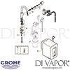 Grohe Red Mono Pillar Tap and Single-Boiler Spares