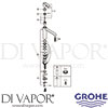 Grohe 30181000 Mixer Spare Tech Diagram