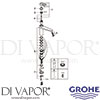 Grohe 30182000 Mixer Spare Tech Diagram