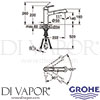 Grohe 30183000 Mixer Spare Diagram