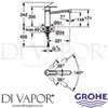 Grohe 30196000 Mixer Spare Diagram