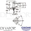 Grohe 30196DC0 Mixer Spare Diagram