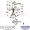 Grohe 30197000 Mixer Spare Diagram