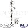 Grohe 30197000 Mixer Spare Tech Diagram