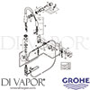 Grohe 30205001 Mixer Spare Tech Diagram