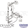 Grohe 30205DC1 Mixer Spare Tech Diagram