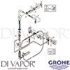 Grohe 30218001 Mixer Spare Tech Diagram