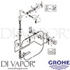 Grohe 30218DC1 Mixer Spare Tech Diagram