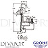 Grohe 30219001 Mixer Spare Diagram