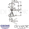 Grohe Minta Single-Lever Sink Mixer Dimensions