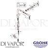 Grohe 30300000 Mixer Spare Tech Diagram