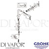 Grohe 30300DC0 Mixer Spare Tech Diagram