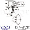 Grohe Eurosmart Single-Lever Sink Mixer Dimension