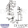 Grohe Red Duo Tap and L Size Boiler Dimensions