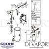 Grohe Red Duo Tap and L Size Boiler Spares