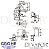 Grohe Red Duo Tap and M Size Boiler Dimensions