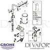 Grohe Red Duo Tap and M Size Boiler Spares