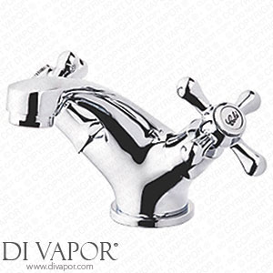 Swirl Traditional Basin Mono Mixer Tap with Clicker Waste Chrome 310PG Spare Parts