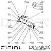 Cifial 31111TB Techno X300 3 Hole Wall Basin Mixer Tap Dimension