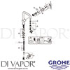 Grohe 31116000 Mixer Spare Tech Diagram