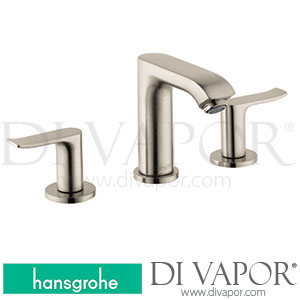 Hansgrohe 31124821 Metris 3-Hole Basin Mixer 100 with Pop-Up Waste Set 0.5 Gpm 10/19 - 07/22 Spare Parts