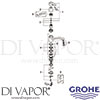 Grohe 31138000 Mixer Spare Tech Diagram