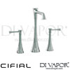 Cifial 31140BS Brookhaven Lever 3 Hole Deck Vessel Basin Mixer L Spout Tap Spare Parts