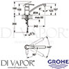 Grohe 31143000 Mixer Spare Diagram