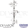 Grohe 31143000 Mixer Spare Tech Diagram