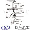 Grohe Eurostyle Cosmopolitan Single-Lever Sink Mixer Dimensions