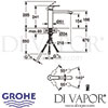 Grohe Eurostyle Cosmopolitan Single-Lever Sink Mixer Dimensions